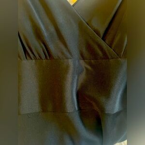 J Crew black silk bridesmaid dress